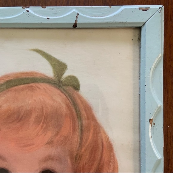 Vintage 1950’s Framed Frances Hook Little Northern Girl Print - Picture 3 of 7